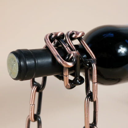 Magic Iron Chain Wine Bottle Holder